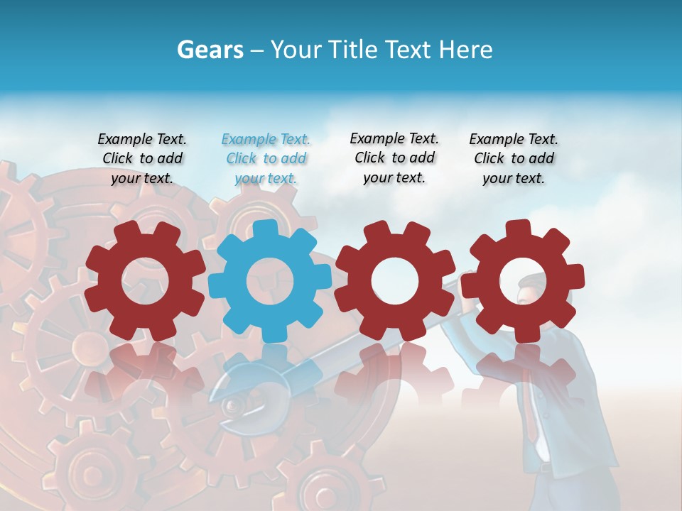 Metal Bolt Machinery PowerPoint Template