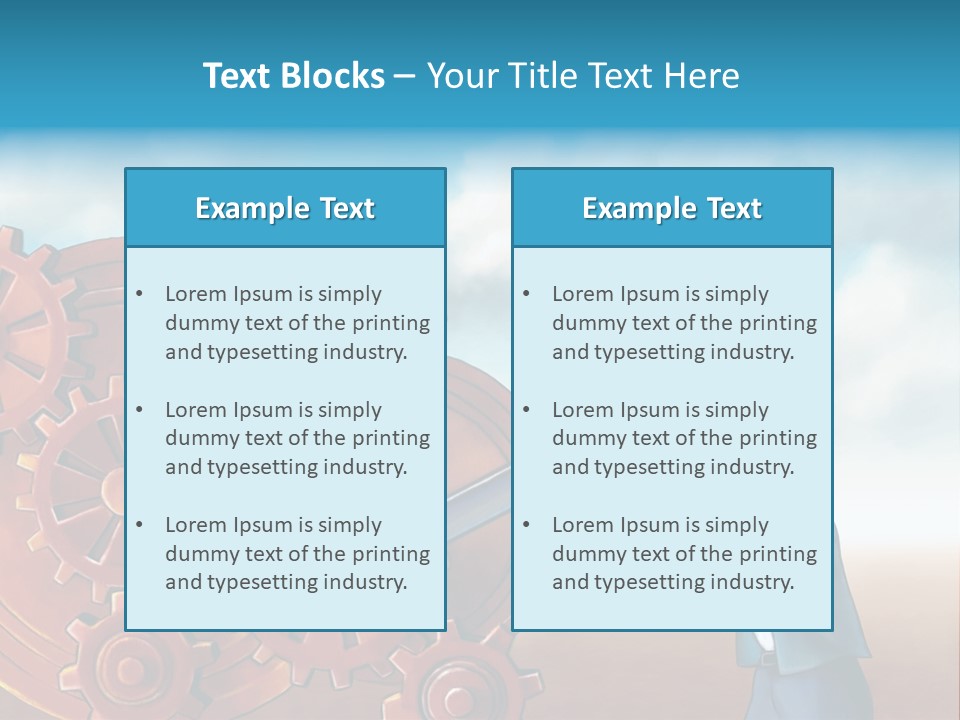 Metal Bolt Machinery PowerPoint Template