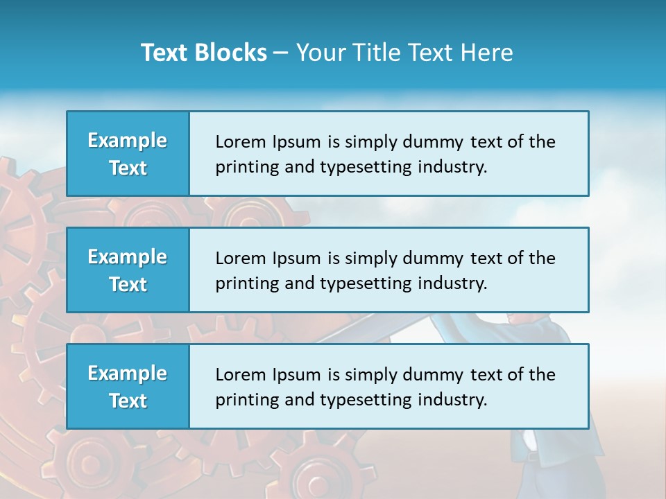 Metal Bolt Machinery PowerPoint Template