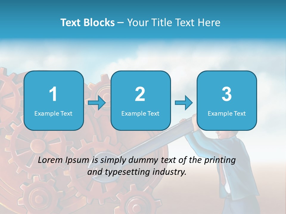 Metal Bolt Machinery PowerPoint Template
