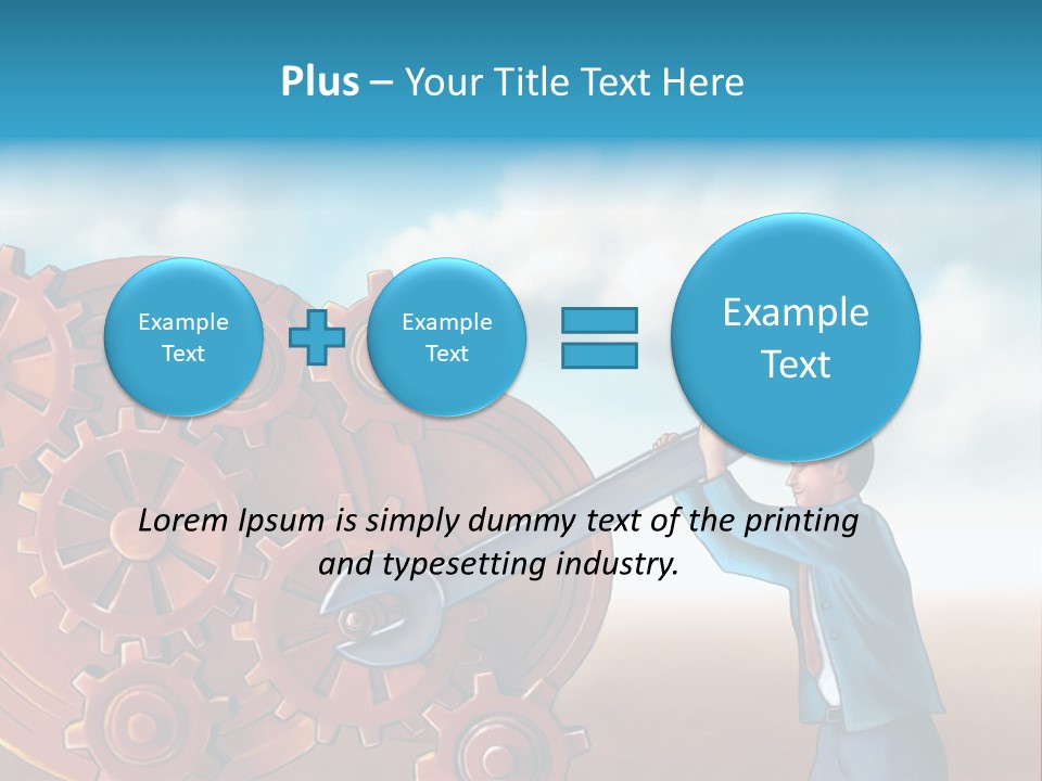 Metal Bolt Machinery PowerPoint Template