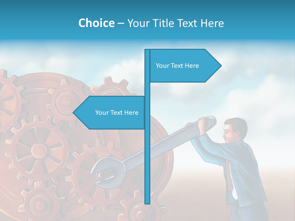 Metal Bolt Machinery PowerPoint Template