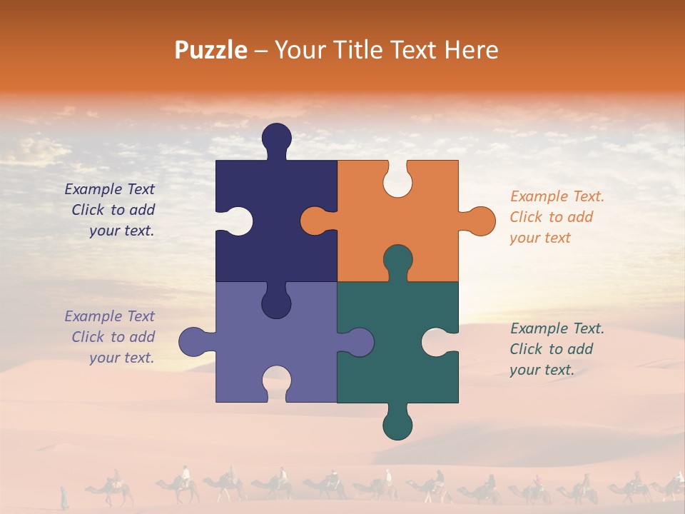 Tourism Group Caravan PowerPoint Template