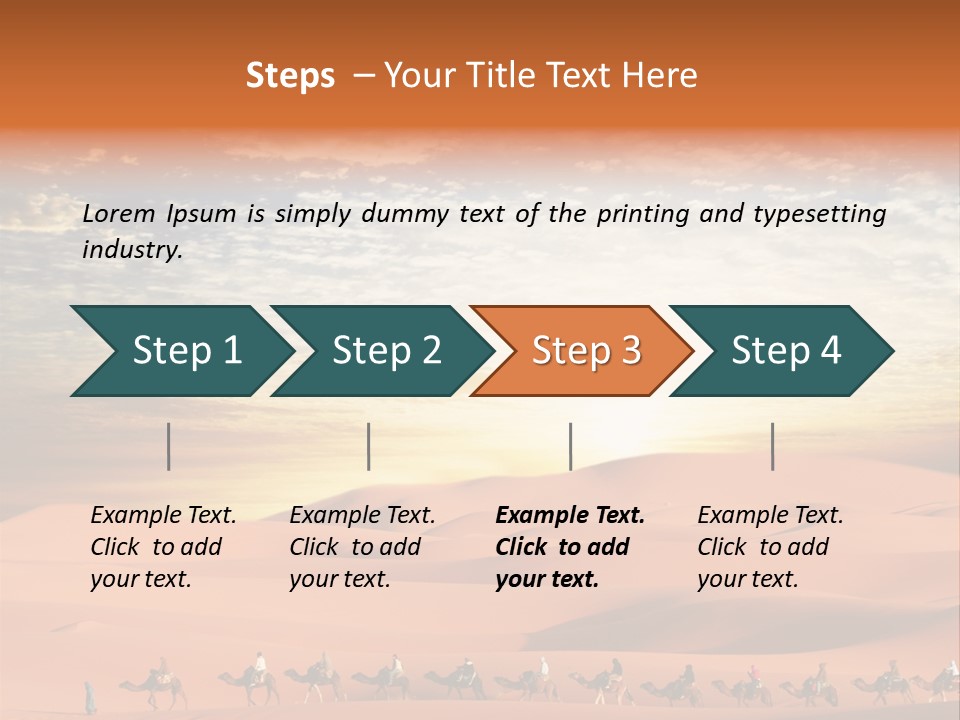 Tourism Group Caravan PowerPoint Template