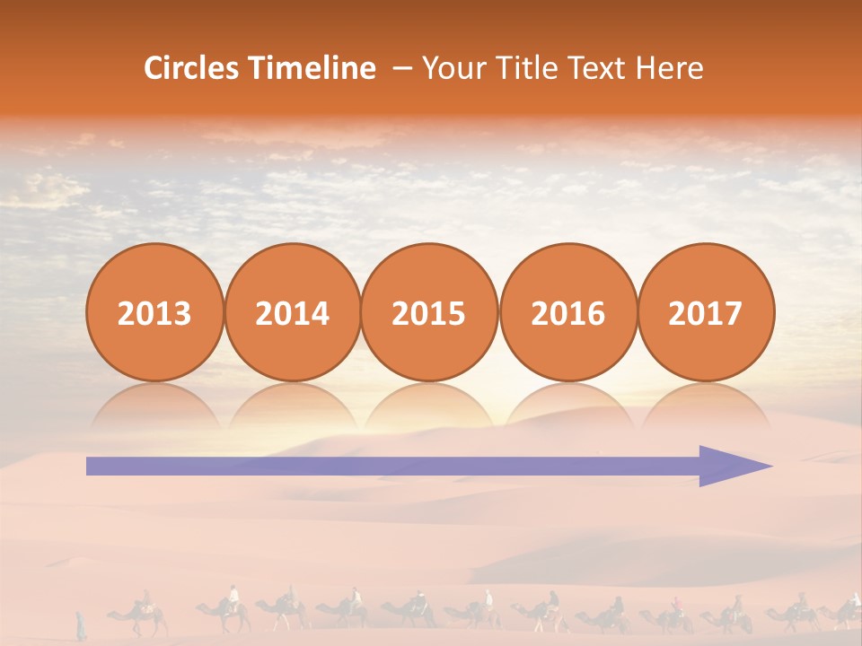 Tourism Group Caravan PowerPoint Template