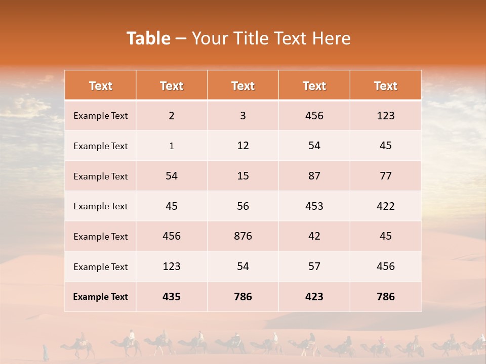 Tourism Group Caravan PowerPoint Template