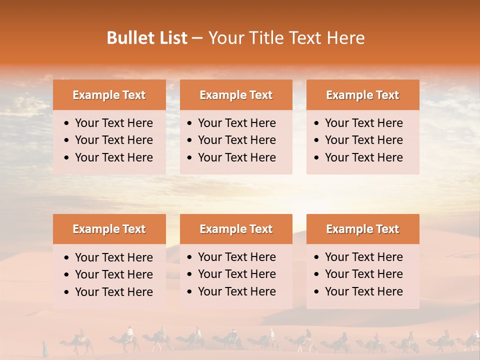 Tourism Group Caravan PowerPoint Template