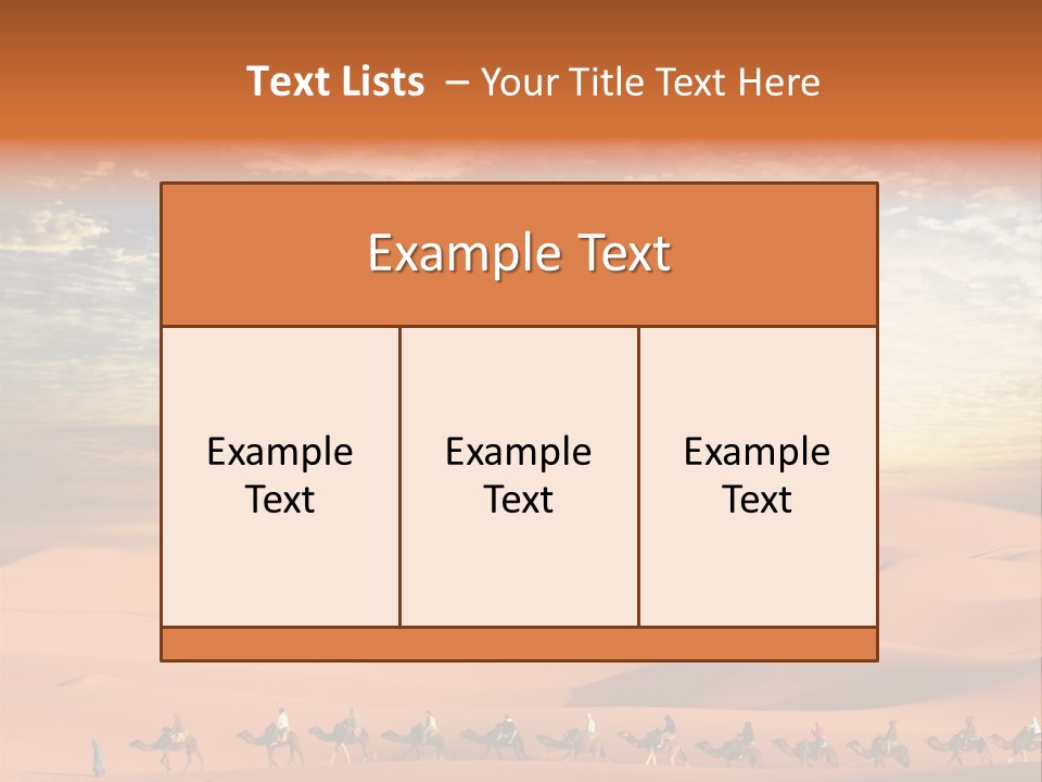 Tourism Group Caravan PowerPoint Template