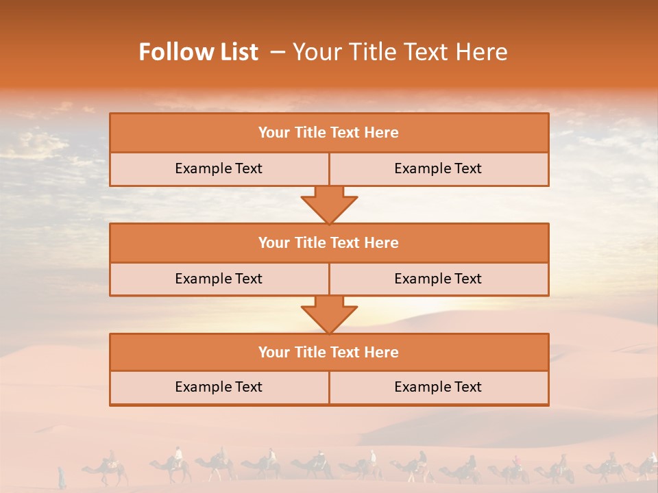 Tourism Group Caravan PowerPoint Template