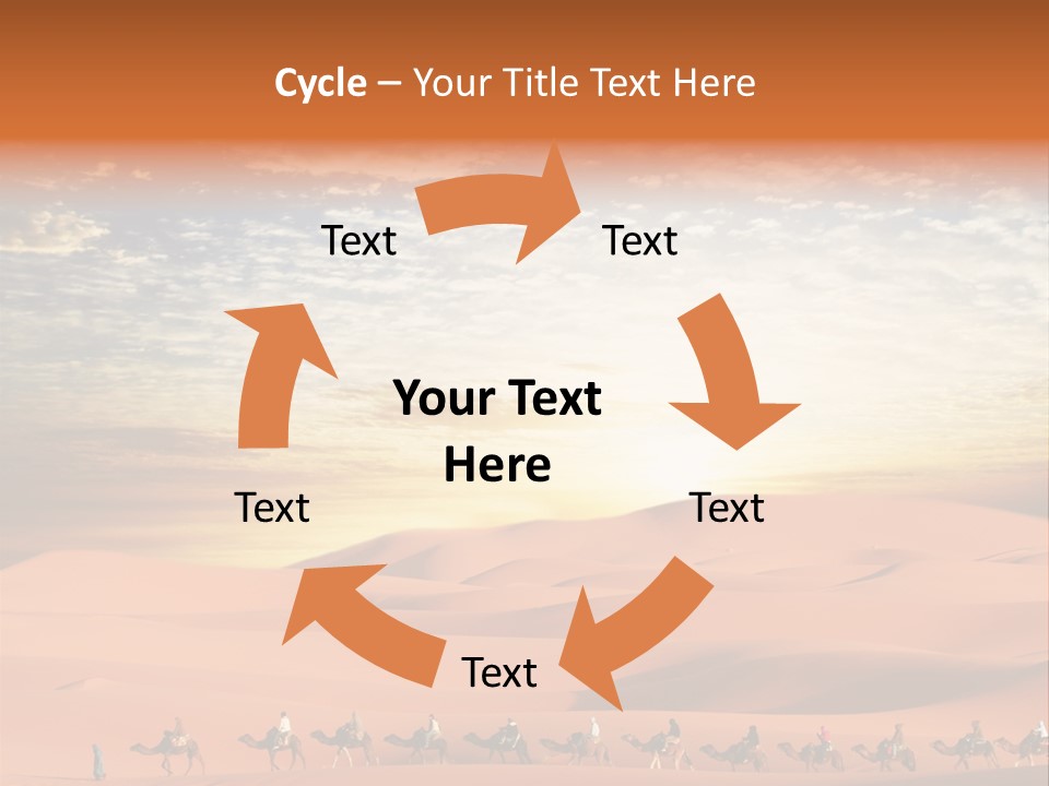 Tourism Group Caravan PowerPoint Template