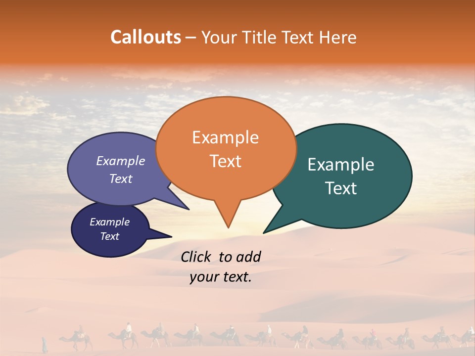 Tourism Group Caravan PowerPoint Template