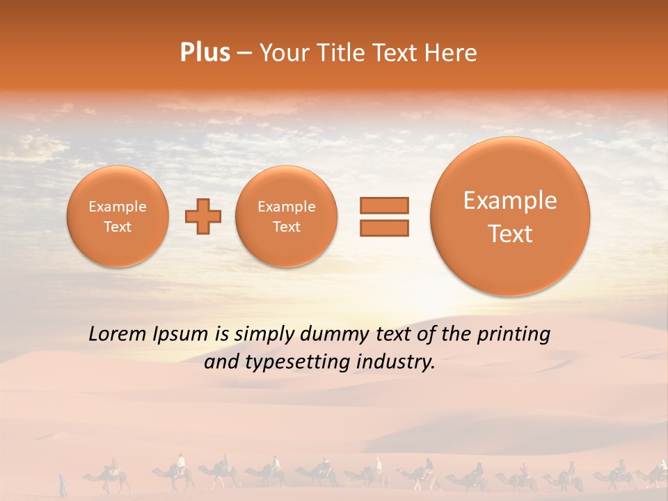 Tourism Group Caravan PowerPoint Template