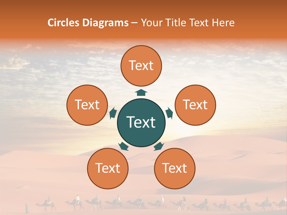 Tourism Group Caravan PowerPoint Template