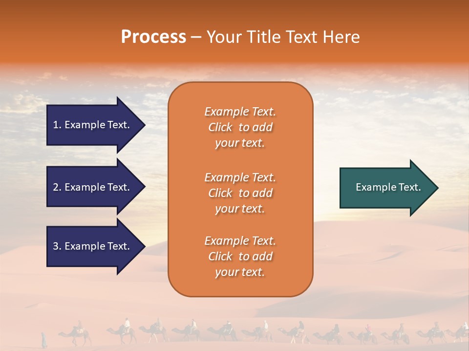 Tourism Group Caravan PowerPoint Template