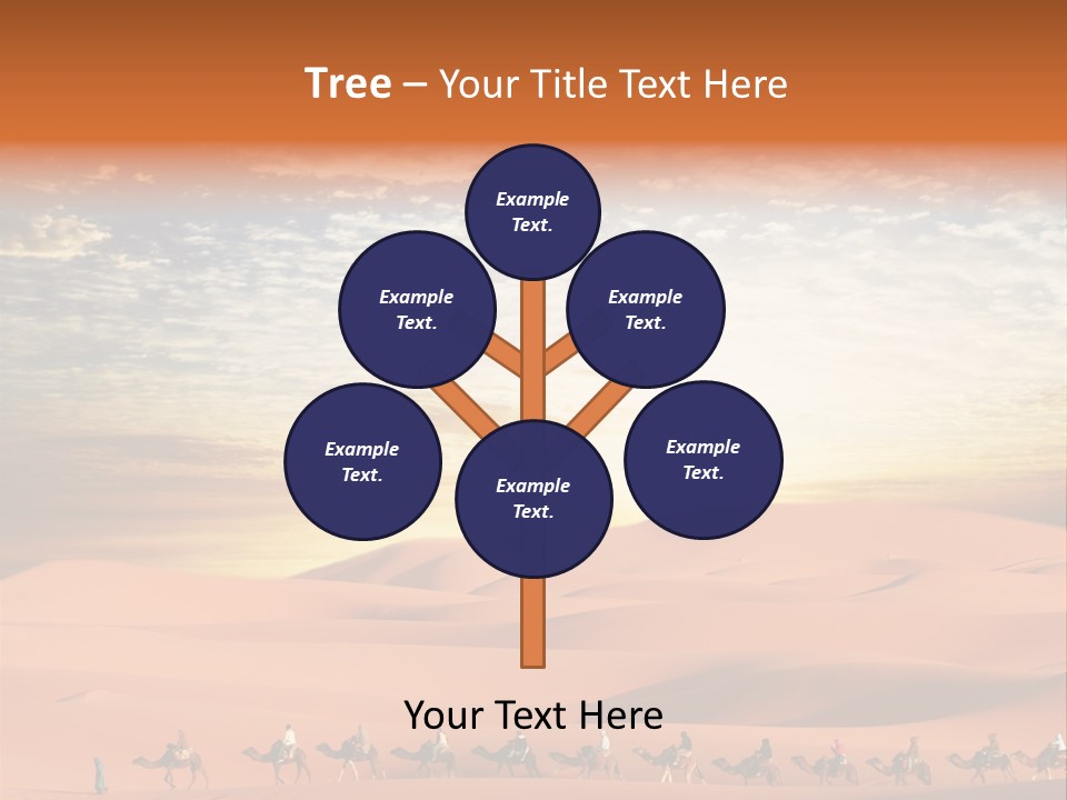 Tourism Group Caravan PowerPoint Template