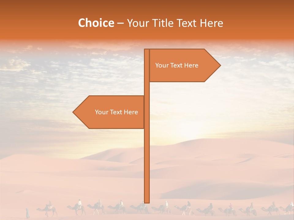 Tourism Group Caravan PowerPoint Template