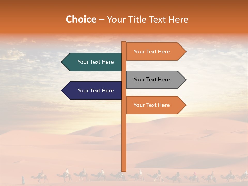 Tourism Group Caravan PowerPoint Template