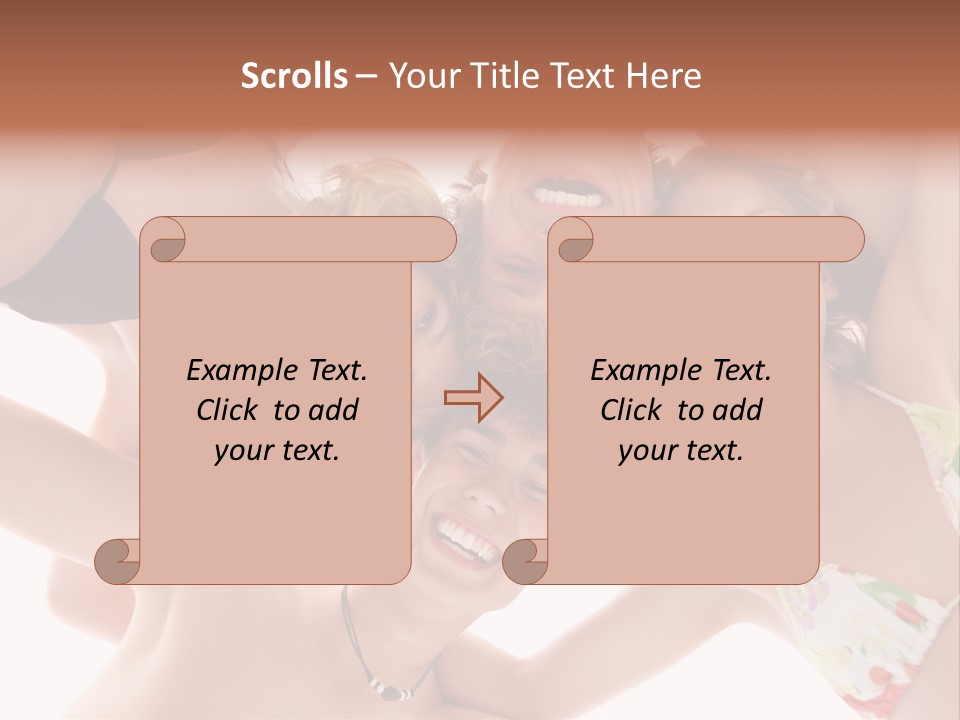 Sahara Orange Tourism PowerPoint Template