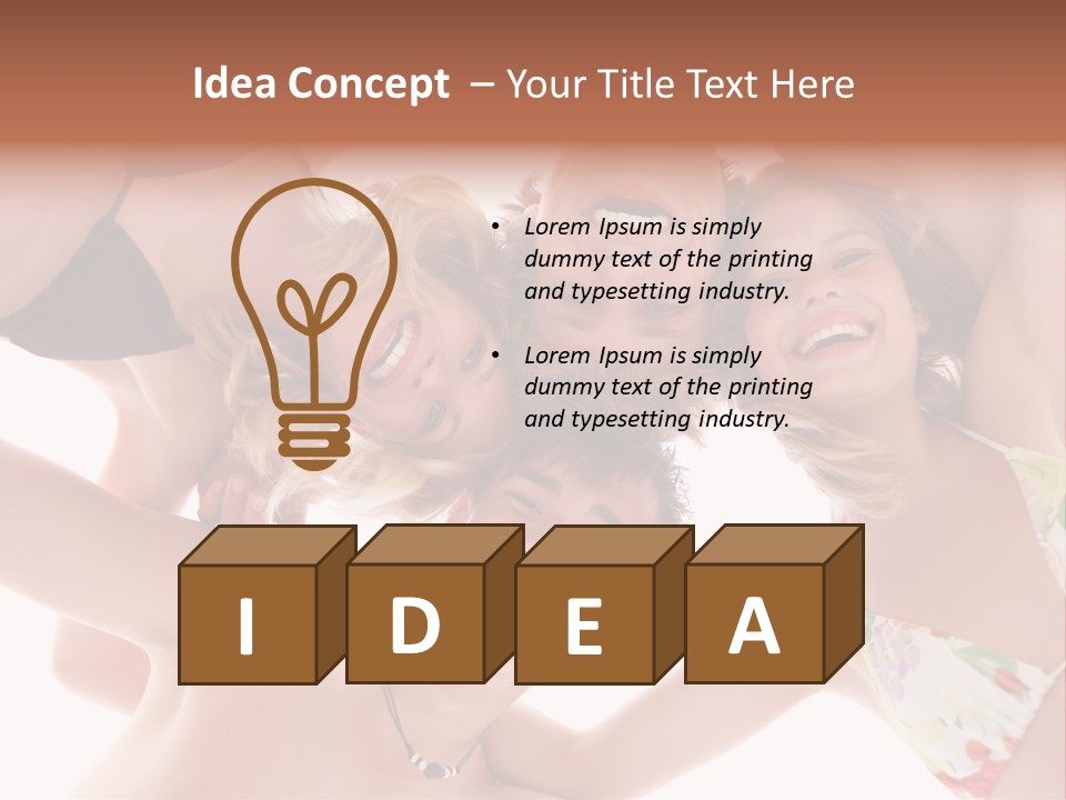 Sahara Orange Tourism PowerPoint Template