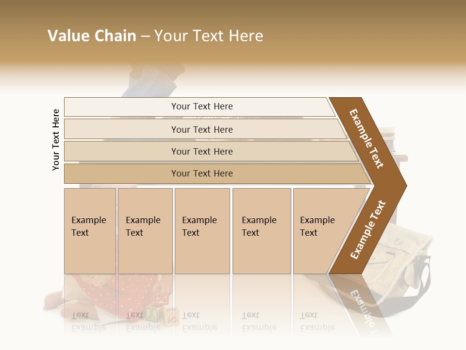 Caucasian Sibling Love PowerPoint Template