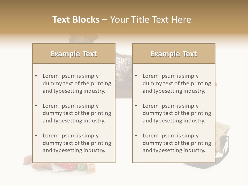 Caucasian Sibling Love PowerPoint Template