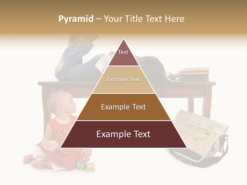 Caucasian Sibling Love PowerPoint Template