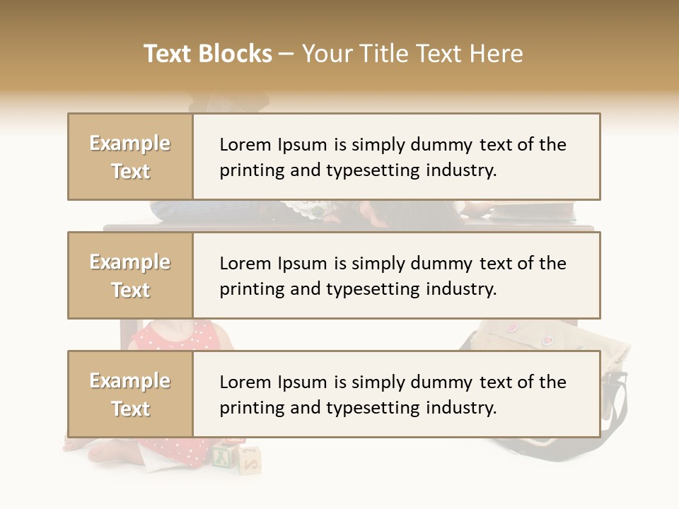 Caucasian Sibling Love PowerPoint Template