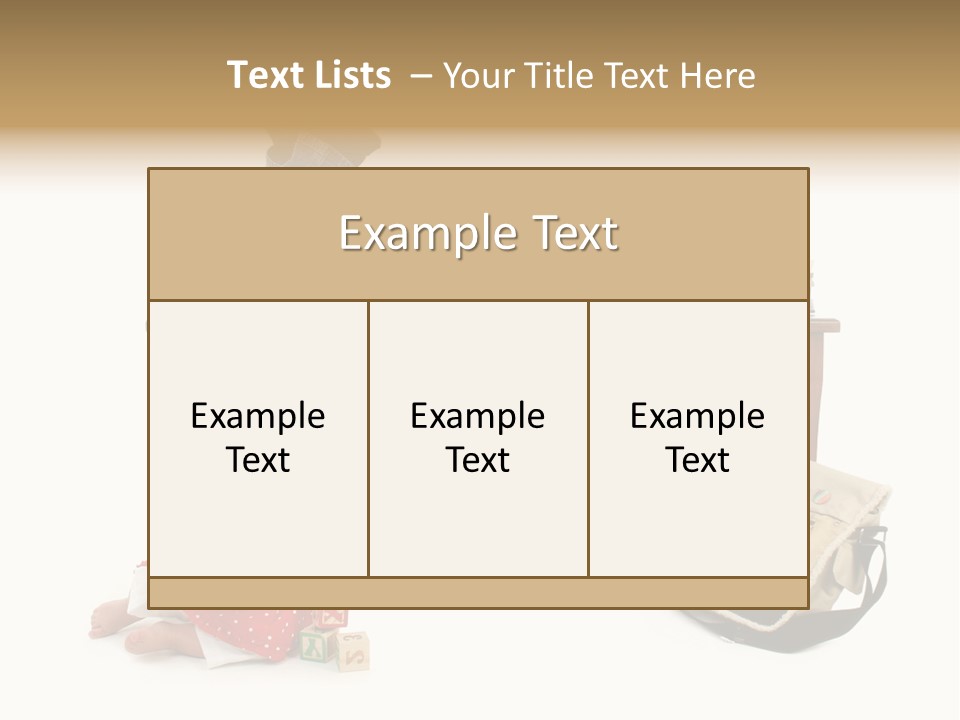 Caucasian Sibling Love PowerPoint Template