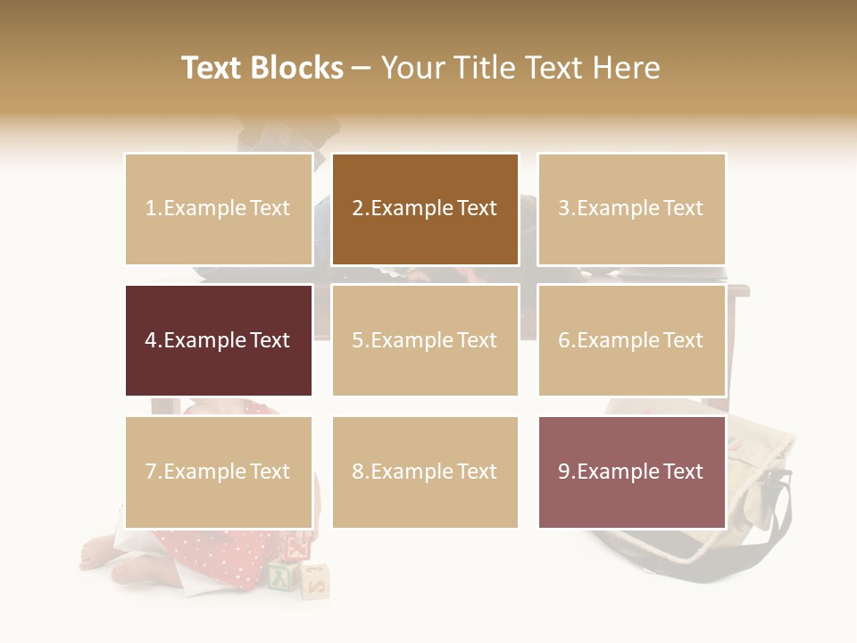 Caucasian Sibling Love PowerPoint Template