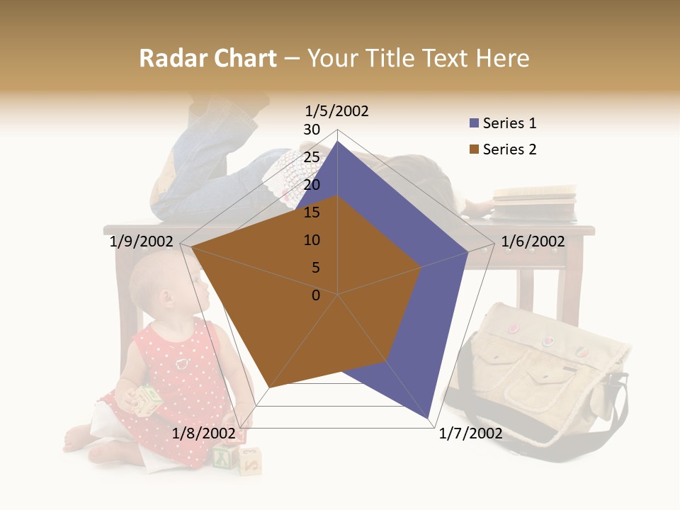 Caucasian Sibling Love PowerPoint Template