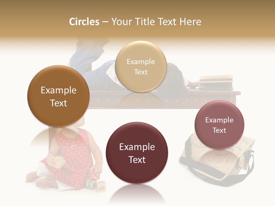 Caucasian Sibling Love PowerPoint Template