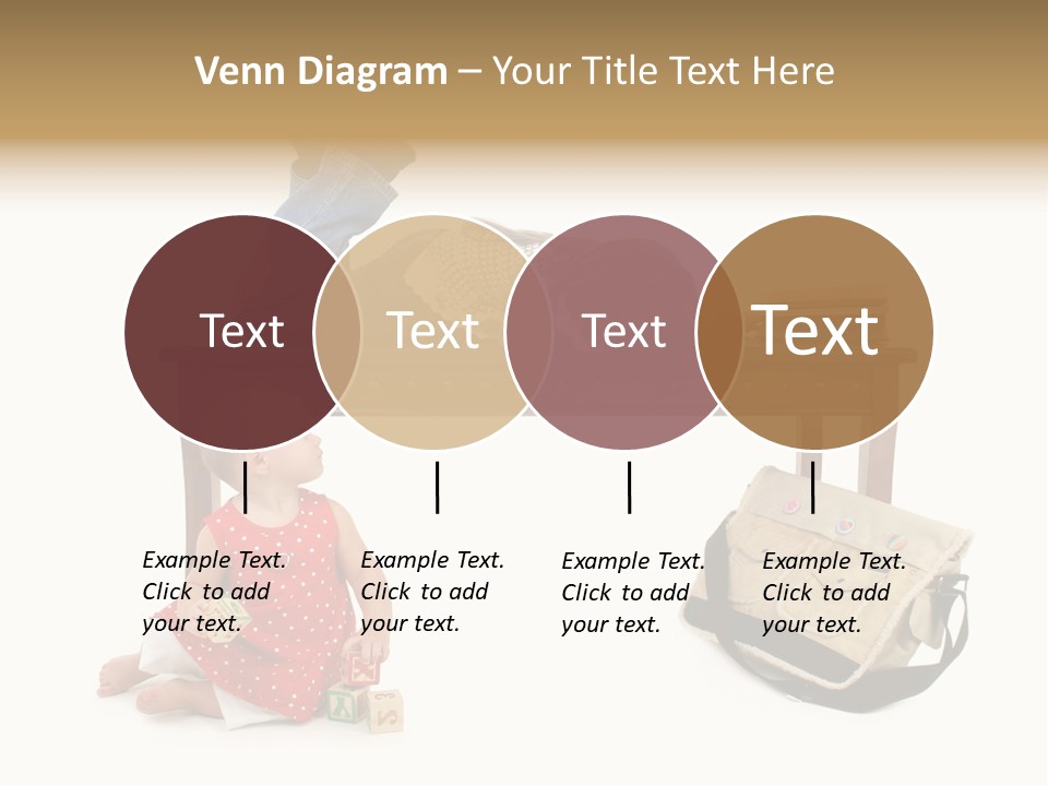 Caucasian Sibling Love PowerPoint Template