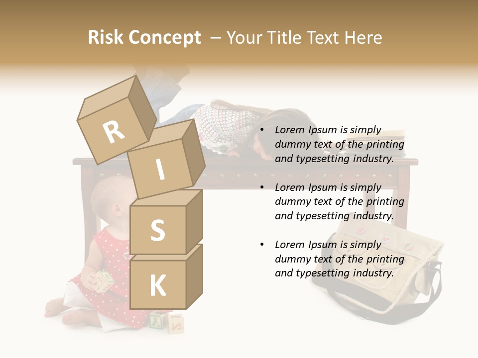 Caucasian Sibling Love PowerPoint Template