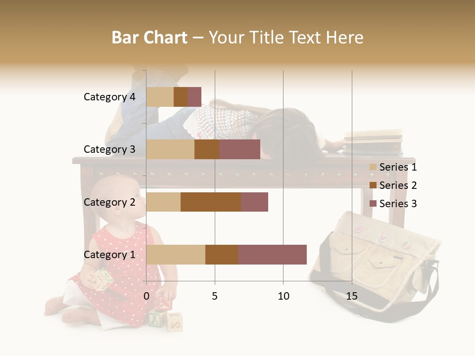 Caucasian Sibling Love PowerPoint Template