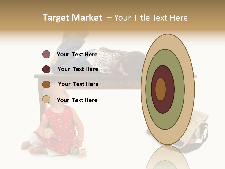 Caucasian Sibling Love PowerPoint Template