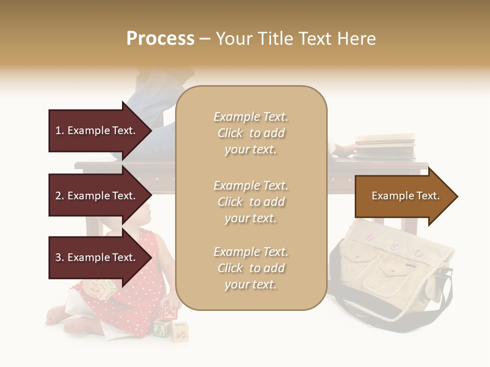 Caucasian Sibling Love PowerPoint Template