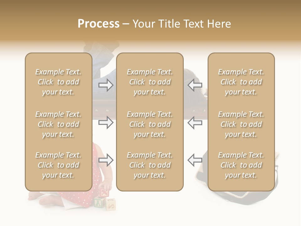 Caucasian Sibling Love PowerPoint Template