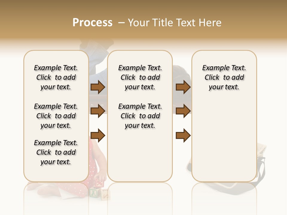 Caucasian Sibling Love PowerPoint Template
