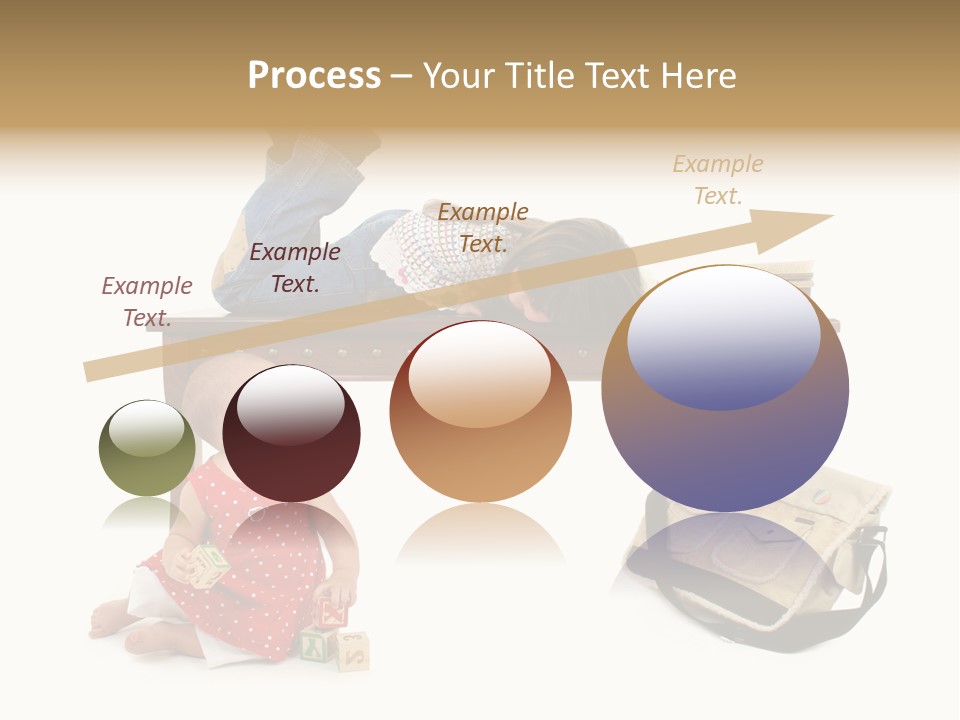 Caucasian Sibling Love PowerPoint Template