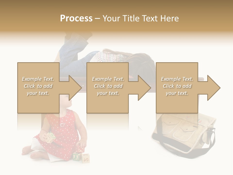 Caucasian Sibling Love PowerPoint Template