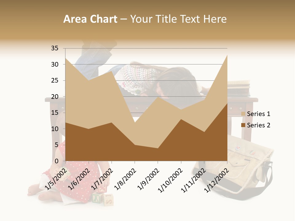 Caucasian Sibling Love PowerPoint Template