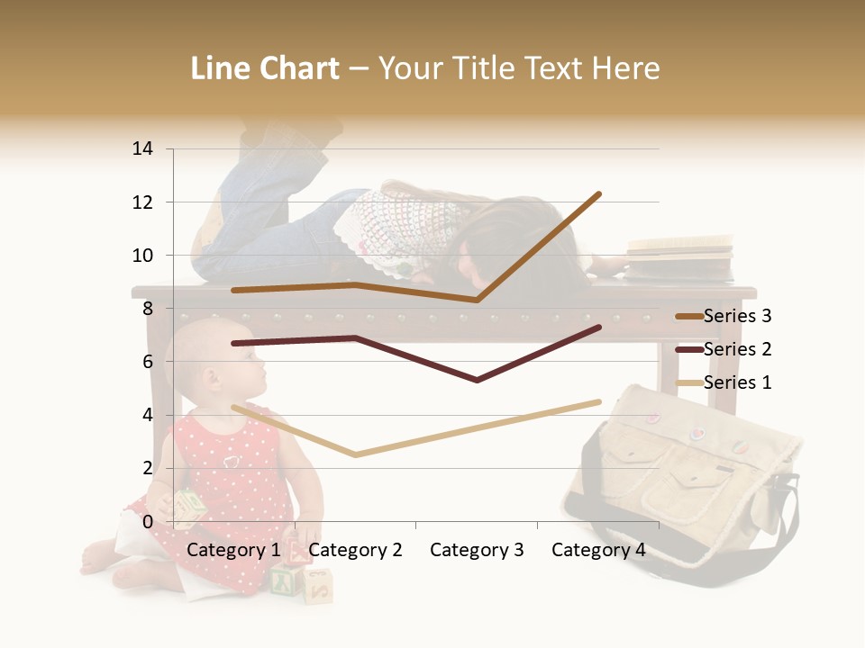Caucasian Sibling Love PowerPoint Template