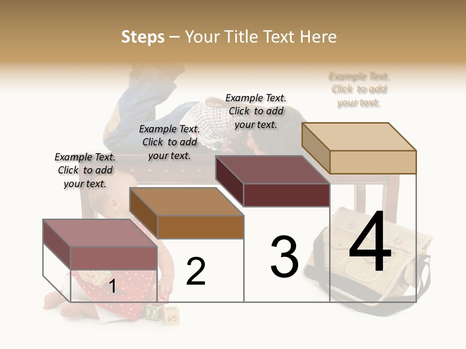 Caucasian Sibling Love PowerPoint Template