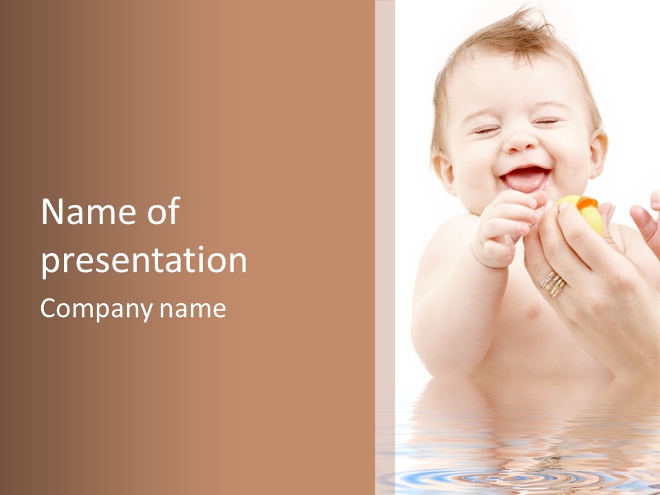 Happy Mother Water PowerPoint Template
