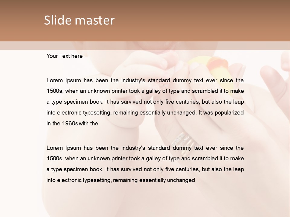 Happy Mother Water PowerPoint Template