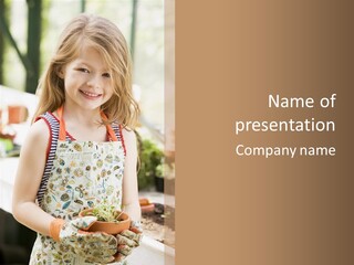 Compost Female Having Fun PowerPoint Template