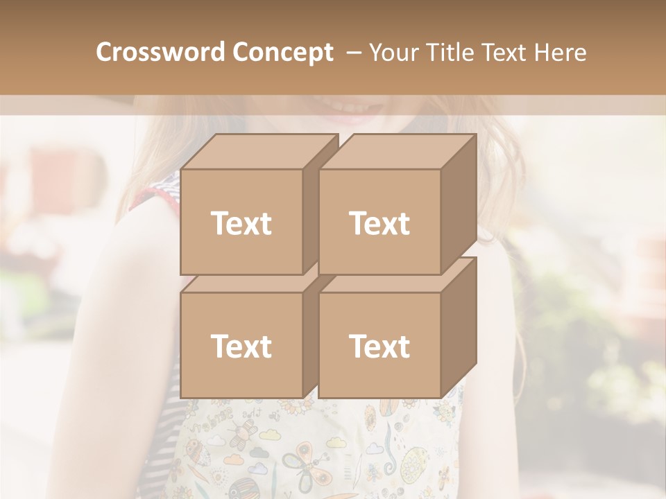 Compost Female Having Fun PowerPoint Template