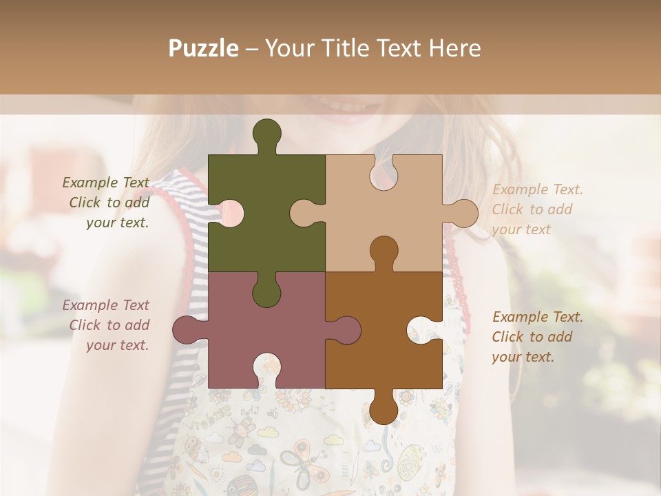 Compost Female Having Fun PowerPoint Template