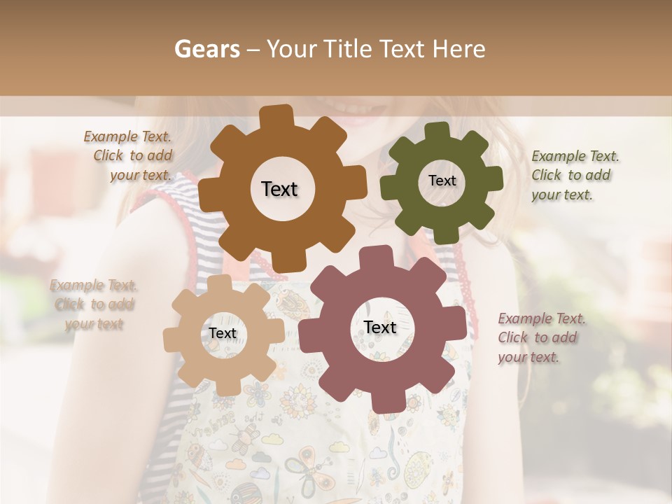 Compost Female Having Fun PowerPoint Template