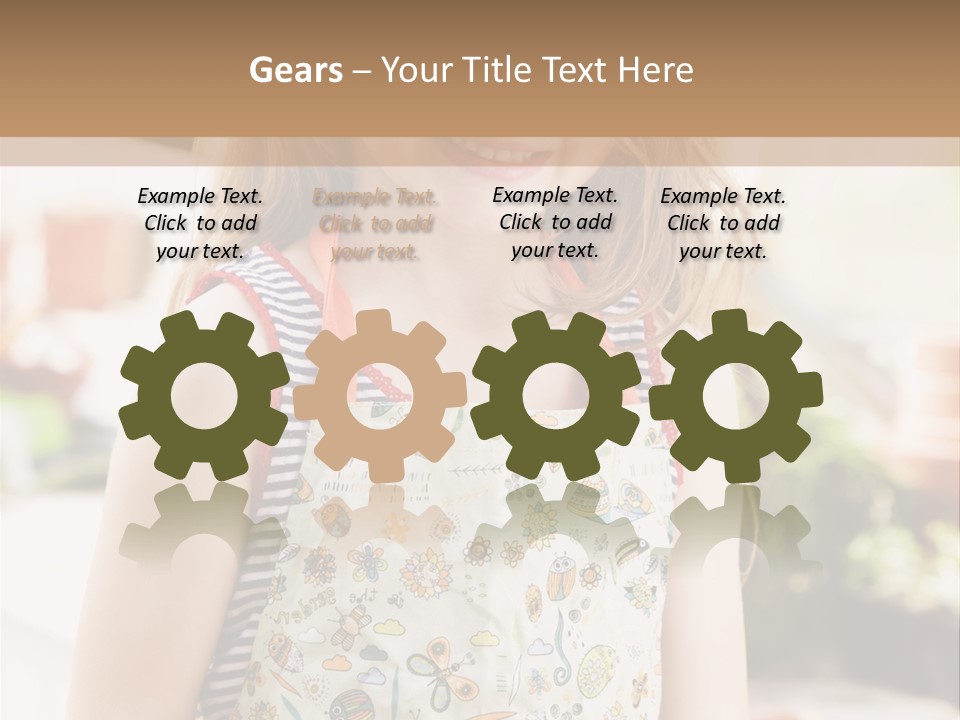 Compost Female Having Fun PowerPoint Template